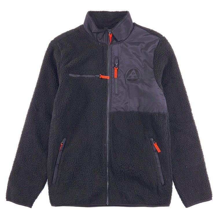 Welcome Skateboards Vertex Full-Zip Sherpa Fleece Jacket Black