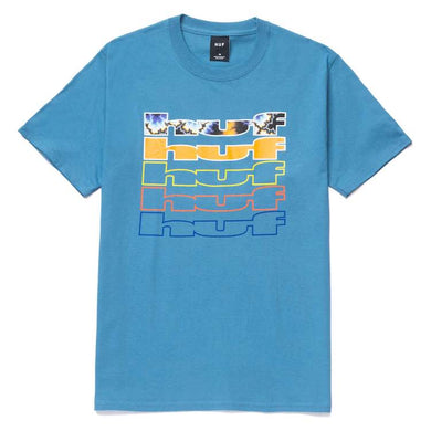 HUF Fractal S/S T-Shirt Blue