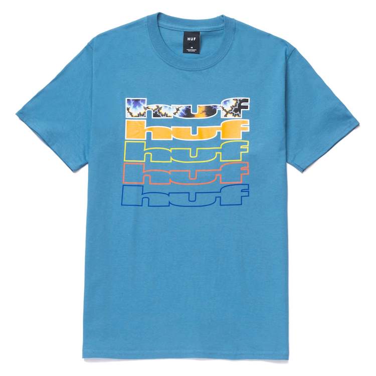HUF Fractal S/S T-Shirt Blue