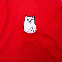 RIPNDIP Lord Nermal Cherry Red L/S Pocket T-Shirt