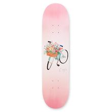 Skateboard Cafe Flower Basket Blue Skateboard Deck 8.25"