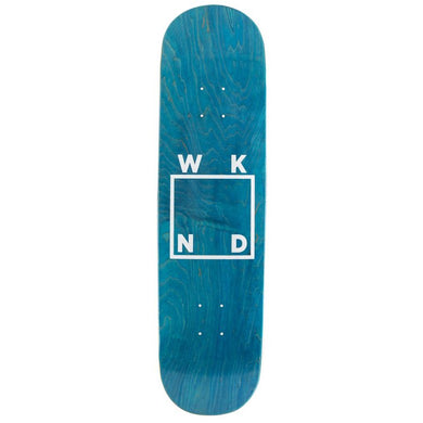 WKND Silver Glitter Logo Skateboard Deck 8.5