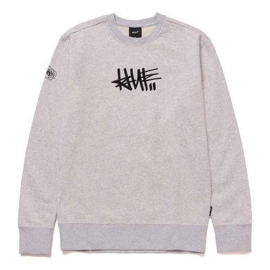 HUF X HAZE Handstyle 1 Sweatshirt Athletic Heather