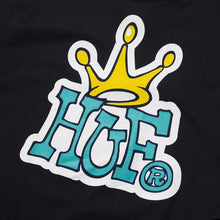 HUF Crown Logo S/S T-Shirt Black