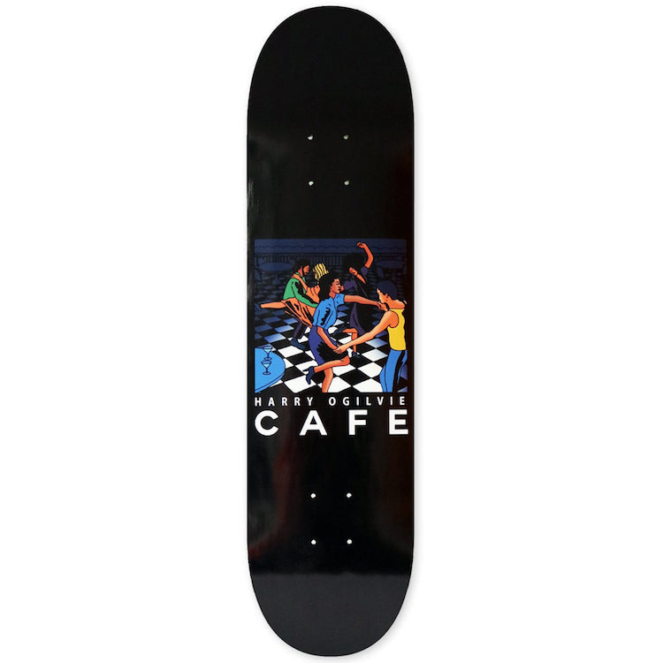 Skateboard Cafe Harry Ogilvie Old Duke Black Skateboard Deck 8.375