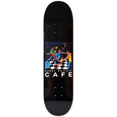 Skateboard Cafe Harry Ogilvie Old Duke Black Skateboard Deck 8.5