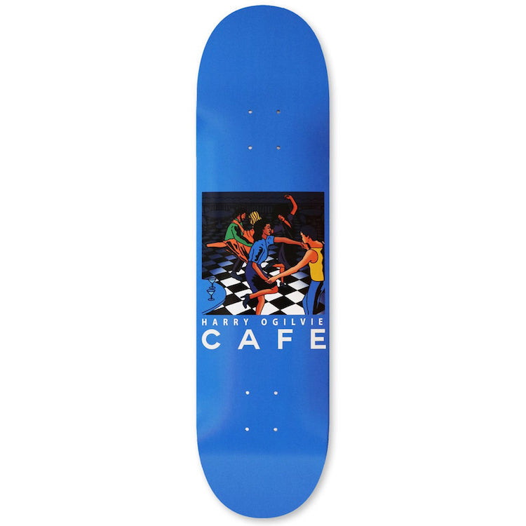 Skateboard Cafe Harry Ogilvie Old Duke Blue Skateboard Deck 8.25