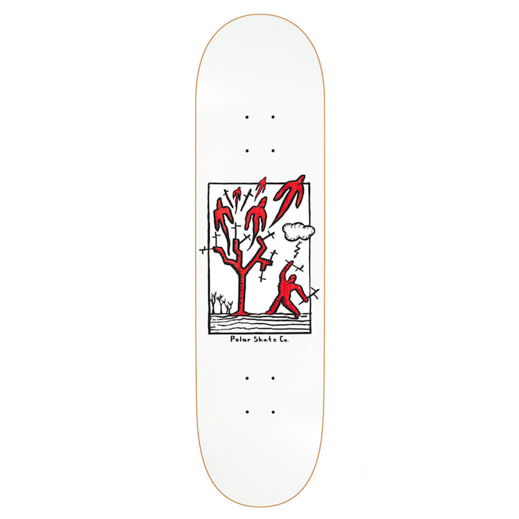 Polar Skate Co Team Heaven White Skateboard Deck 8.25