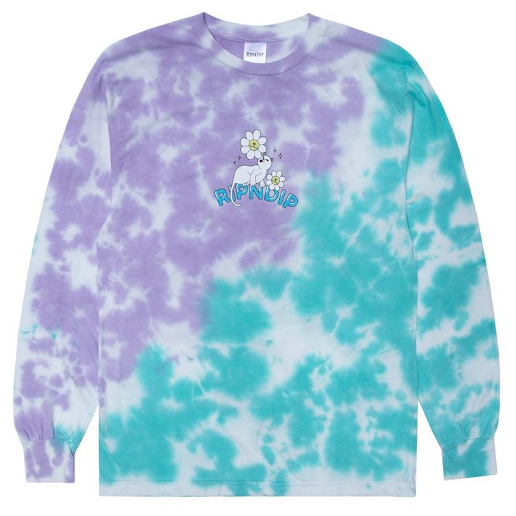 RIPNDIP Magical Place Lavender/Mint Dye Longsleeve T-Shirt