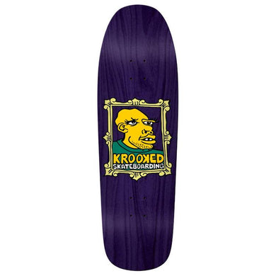 Krooked Skateboards Gonz Frame Face Custom Shape Skateboard Deck 9.81
