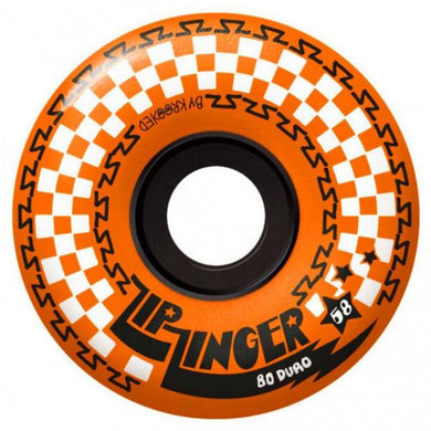 Krooked Skateboards Zip Zinger Orange Skateboard Wheels 80a 58mm