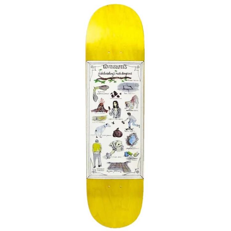 Lovenskate x Lilli Cowley-Wood Most Dangerous Skateboard Deck 8.5