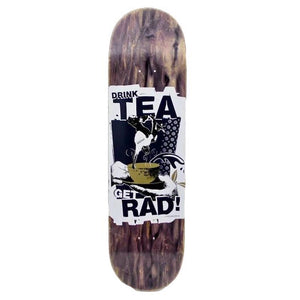 Lovenskate Drink Tea Get Rad Skateboard Deck 8.5"