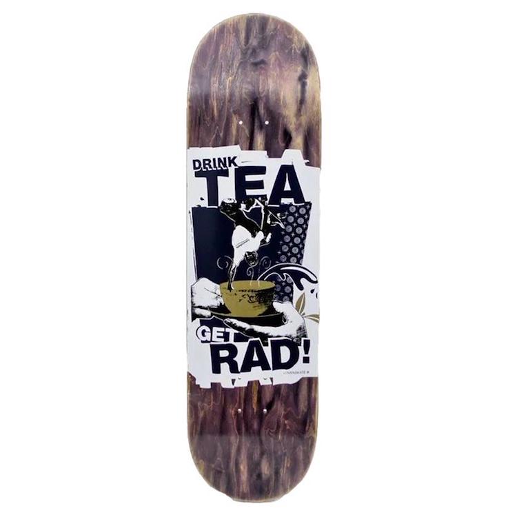 Lovenskate Drink Tea Get Rad Skateboard Deck 8.5