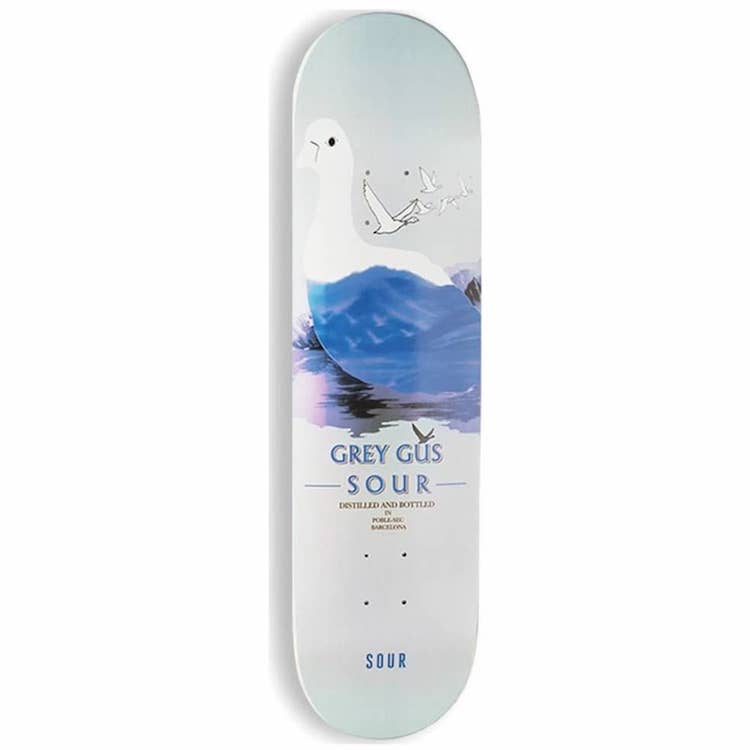 Sour Skateboards Grey Gus Skateboard Deck 8.25
