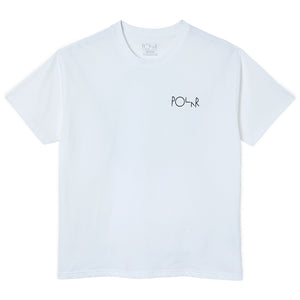 Polar Skate Co Notre Dame Fill Logo T-Shirt White