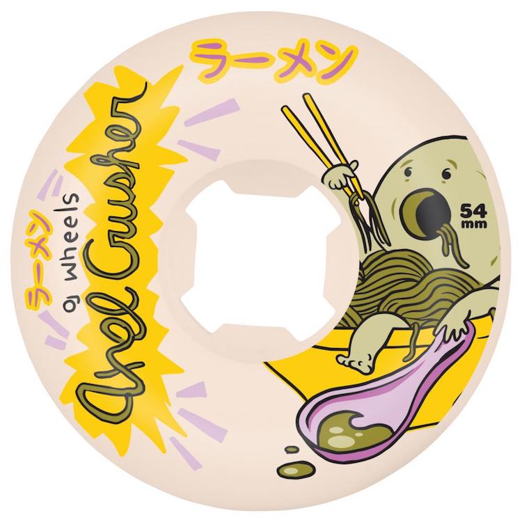 OJ Wheels Elite Axel Crusher Ramen Mini Combo Skateboard Wheels White 101a 54mm