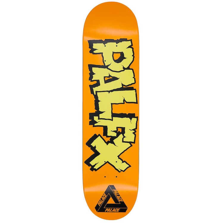 Palace Skateboards NIEN FX Orange Skateboard Deck 8.1