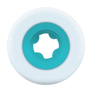 Ricta Wheels Nyjah Huston Chrome Core Slim White/Teal Skateboard Wheels 99a 54mm