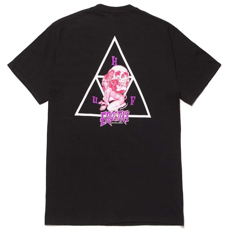 HUF RJB Triple Triangle S/S T-Shirt Black