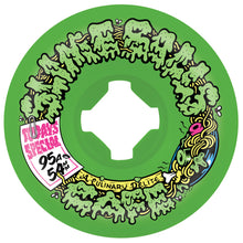 Slime Ball Wheels Double Take Cafe Vomit Mini Green Black Skateboard Wheels 95a 54mm