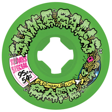 Slime Ball Wheels Double Take Cafe Vomit Mini Green Black Skateboard Wheels 95a 54mm