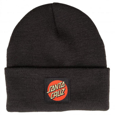Santa Cruz Classic Label Beanie Black
