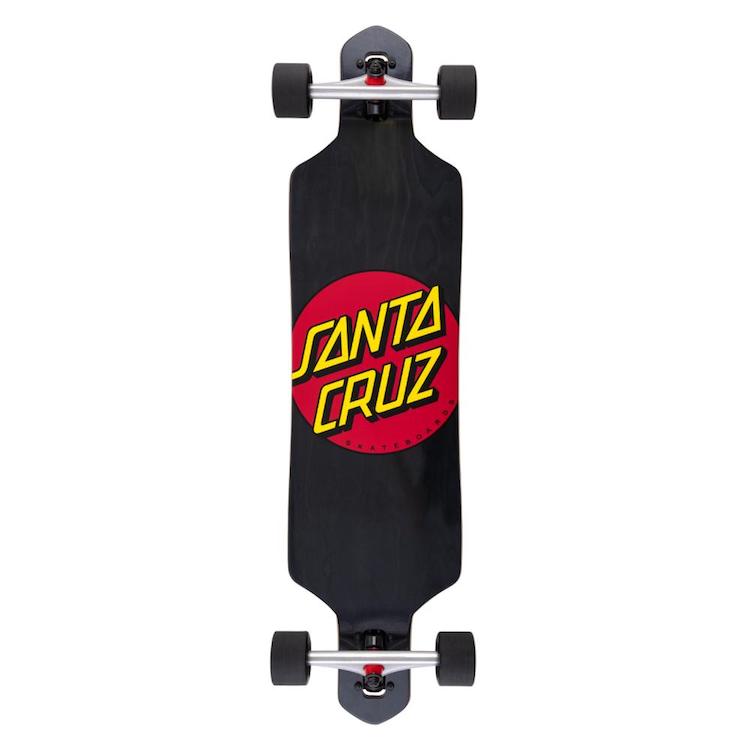 Santa Cruz Skateboards Classic Dot Drop Thru Complete Skateboard Longboard 9