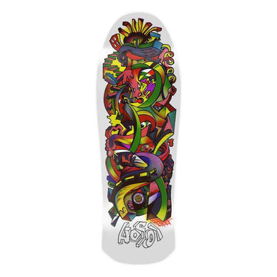 Santa Cruz Hosoi Picasso White/Green Skateboard Deck 10.26