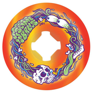 Slime Ball Wheels Brains Speed Balls Orange/Yellow Skateboard Wheels 99a 56mm