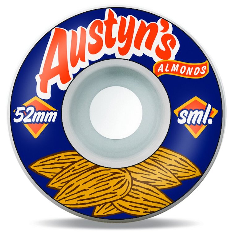 SML Wheels Austyn Gillette Classics Series Austyn's Almonds Skateboard Wheels 99a 52mm