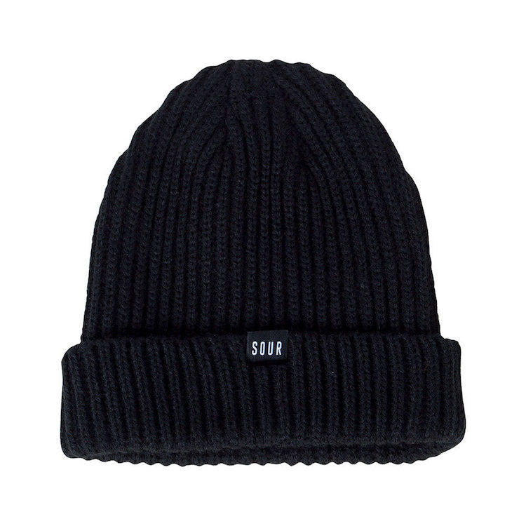 Sour Skateboards Sweeper Beanie Black