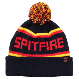 Spitfire Wheels Classic 87' Fill Pom Beanie Navy/Gold/Red
