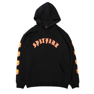 Spitfire Wheels Old E Bighead Fill Sleeve Hoodie Black