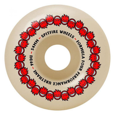 Spitfire Wheels Repeaters Classic Formula Four Skateboard Wheels 99a 54mm