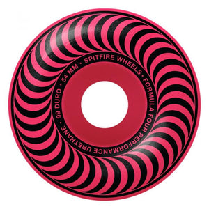 Spitfire Wheels Chroma Formula Four Pro Classic Pink Skateboard Wheels 99a 54mm