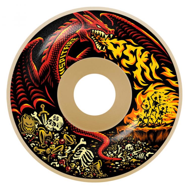 Spitfire Wheels Oski Scorched Radial Formula Four Skateboard Wheels 99a 57mm