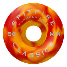 Spitfire Wheels Swirled Classic Formula Four Skateboard Wheel Red/Orange Swirl 99a 56mm