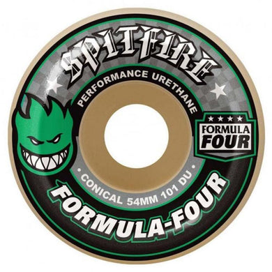 Spitfire Wheels Formula Four Conical Full Skateboard Wheels 101a 56mm