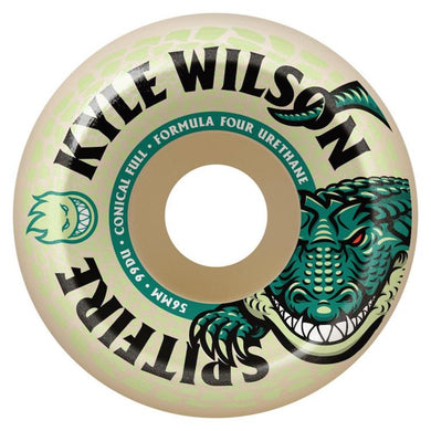 Spitfire Wheels Formula Four Kyle Wilson Death Roll Conical Full Skateboard Wheels 99a 56mm