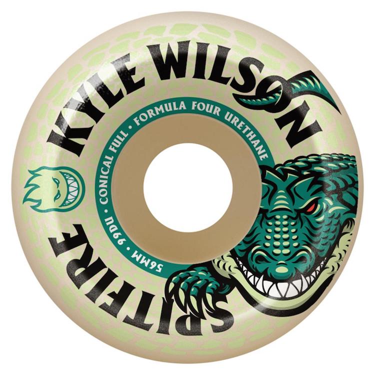 Spitfire Wheels Formula Four Kyle Wilson Death Roll Conical Full Skateboard Wheels 99a 56mm