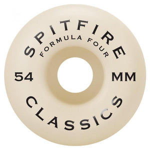 Spitfire Wheels Formula Four Classic Skateboard Wheels 97a 54mm