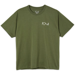 Polar Skate Co Stroke Logo T-Shirt Uniform Green
