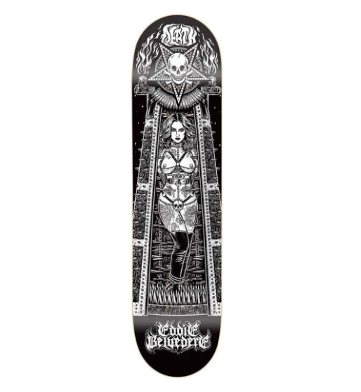 Death Skateboards Eddie Belvedere Maiden Skateboard Deck 8.5