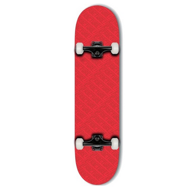 Fracture Skateboards All Over Comic Red Complete Skateboard 7.75