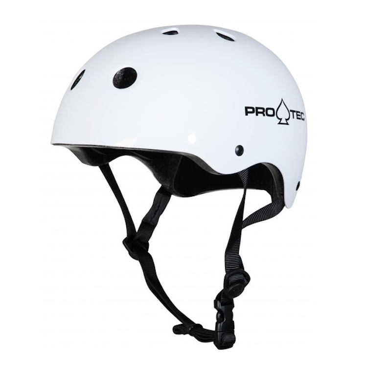 Pro-Tec Classic Certified Gloss White Helmet