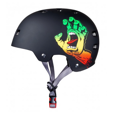 Bullet x Santa Cruz Screaming Hand Rasta Black Helmet Size L/XL