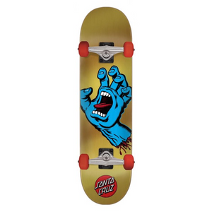 Santa Cruz Skateboards Screaming Hand Gold Complete Skateboard 7.75"
