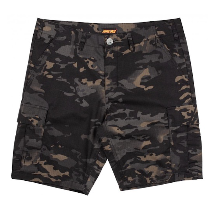 Santa Cruz Short Defeat Walkshort Black Camo