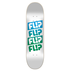 Flip Skateboards Team Quattro Faded White Skateboard Deck 7.5"